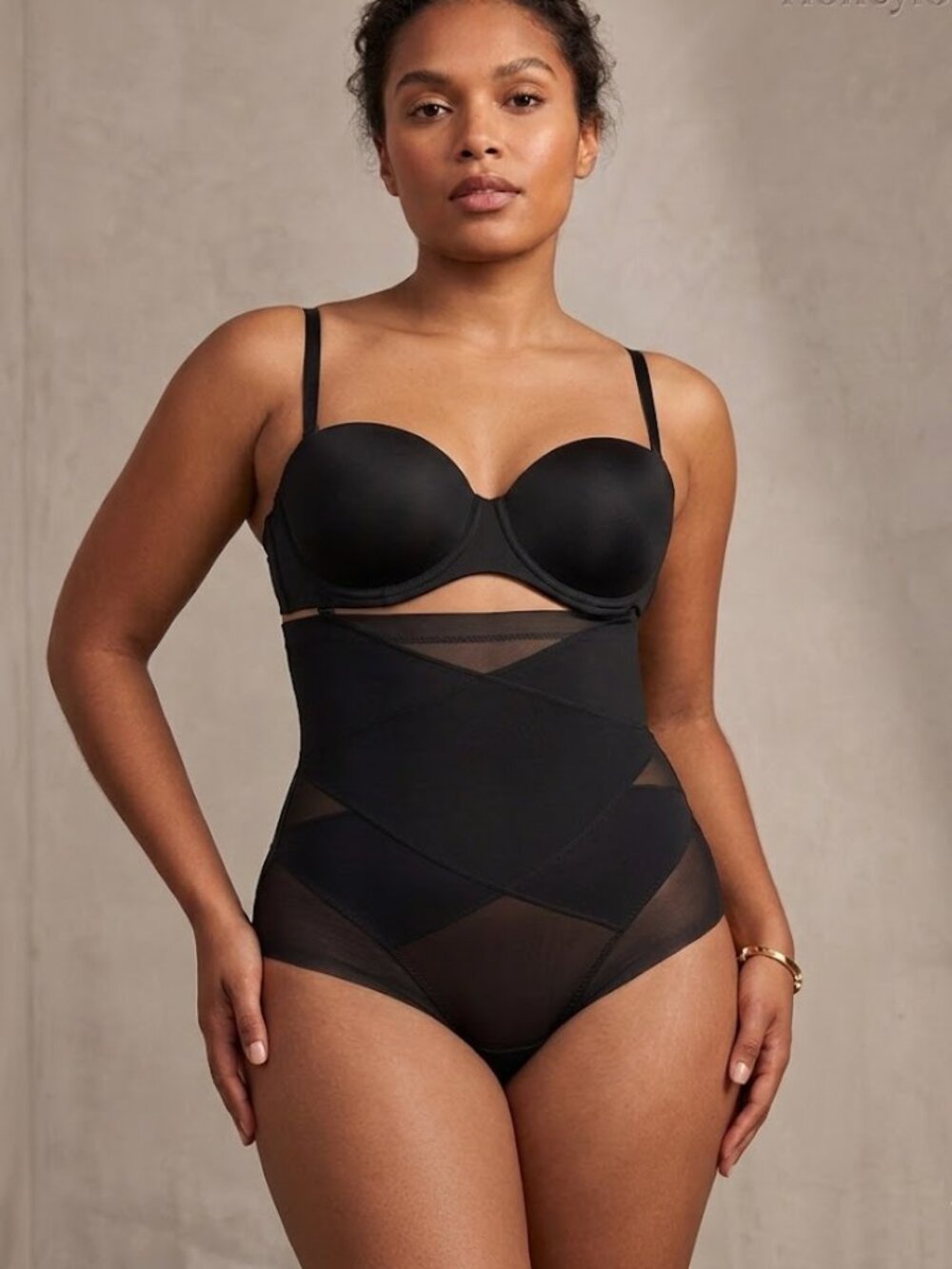 Honeylove Black SuperPower Brief Size Small NWT